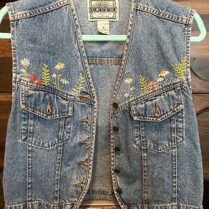 Hand embroidered Levi vest